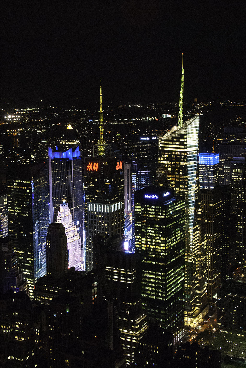 Blick vom Empire State Building auf den Times Square