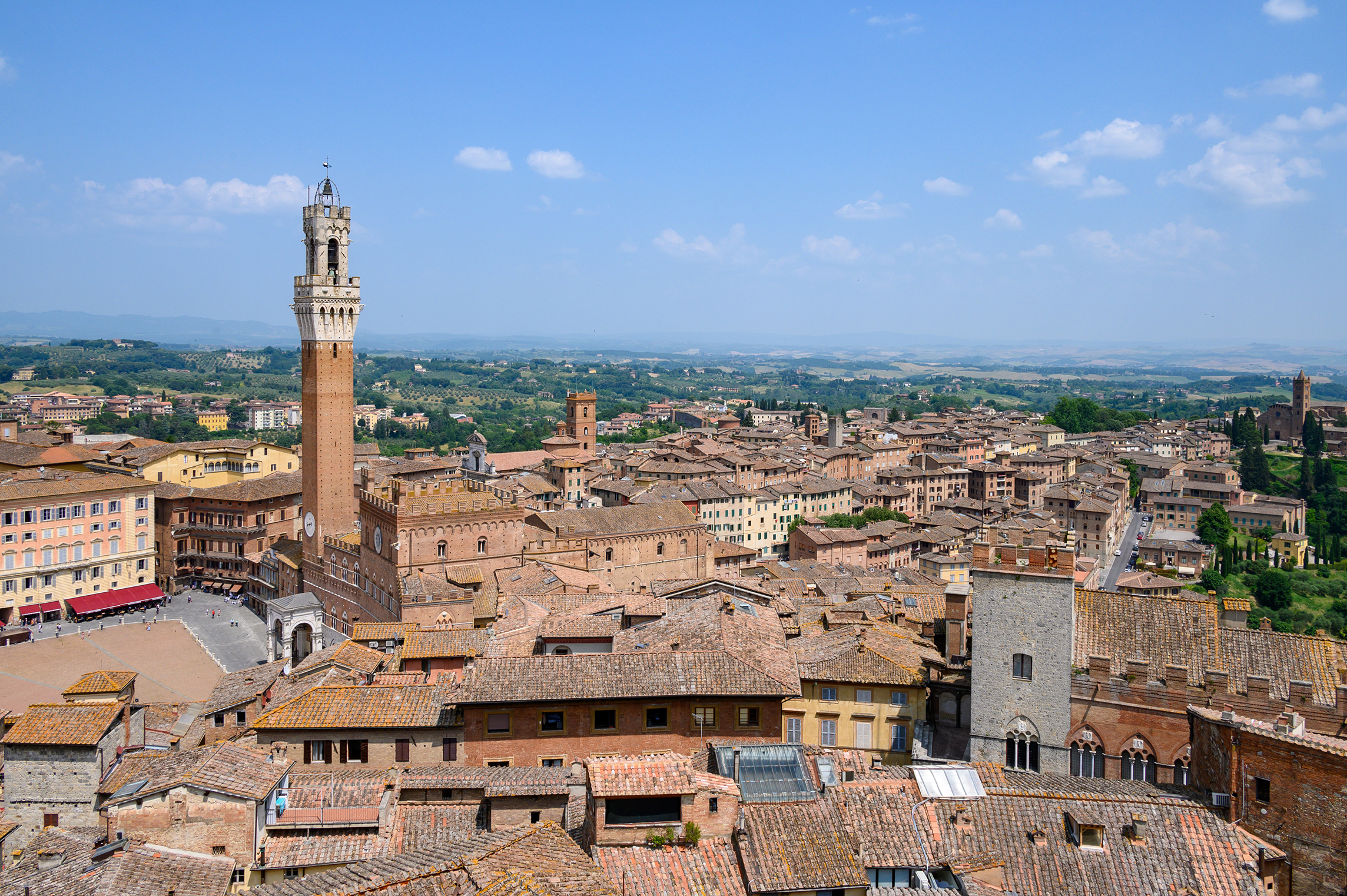 Blick auf den Torre del Mangia, Siena